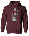 Marilyn Monroe Gangster Cool Graphic Hipster Red Roses Summer Sweatshirt Hoodie