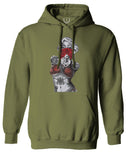 Marilyn Monroe Gangster Cool Graphic Hipster Red Roses Summer Sweatshirt Hoodie