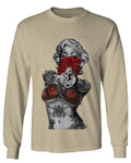 Marilyn Monroe Gangster Cool Graphic Hipster Red Roses Summer mens Long sleeve t shirt