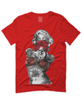 Marilyn Monroe Gangster Cool Graphic Hipster Red Roses Summer For men T Shirt