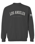 Los Angeles California Cali LA Retro Fonts men's Crewneck Sweatshirt