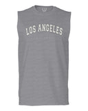 Los Angeles California Cali LA Retro Fonts men Muscle Tank Top sleeveless t shirt