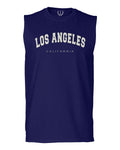 Los Angeles California Cali LA Retro Fonts men Muscle Tank Top sleeveless t shirt