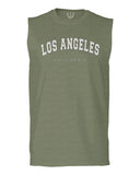 Los Angeles California Cali LA Retro Fonts men Muscle Tank Top sleeveless t shirt