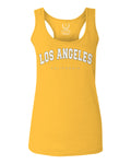 Los Angeles California Cali LA Retro Fonts  women's Tank Top sleeveless Racerback