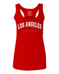 Los Angeles California Cali LA Retro Fonts  women's Tank Top sleeveless Racerback