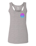 Front and Back Vaporwave Palm Trees Aesthetics Art Beach surf Sunset  women's Tank Top sleeveless Racerback