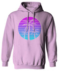 Vaporwave Palm Trees Aesthetics Art Beach surf Sunset Sweatshirt Hoodie