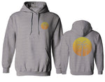Front and Back Vintage Retro Palm Trees Beach Sunset Tropical Summer Vacation Sweatshirt Hoodie