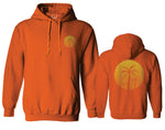 Front and Back Vintage Retro Palm Trees Beach Sunset Tropical Summer Vacation Sweatshirt Hoodie