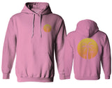 Front and Back Vintage Retro Palm Trees Beach Sunset Tropical Summer Vacation Sweatshirt Hoodie