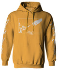 Aesthetic Good Vibe Bones Hand Shaka Cool Vintage Hipster Graphic Michelangelo Art Sweatshirt Hoodie