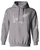 Aesthetic Good Vibe Bones Hand Shaka Cool Vintage Hipster Graphic Michelangelo Art Sweatshirt Hoodie