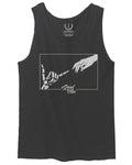 Aesthetic Good Vibe Bones Hand Shaka Cool Vintage Hipster Graphic Michelangelo Art men's Tank Top