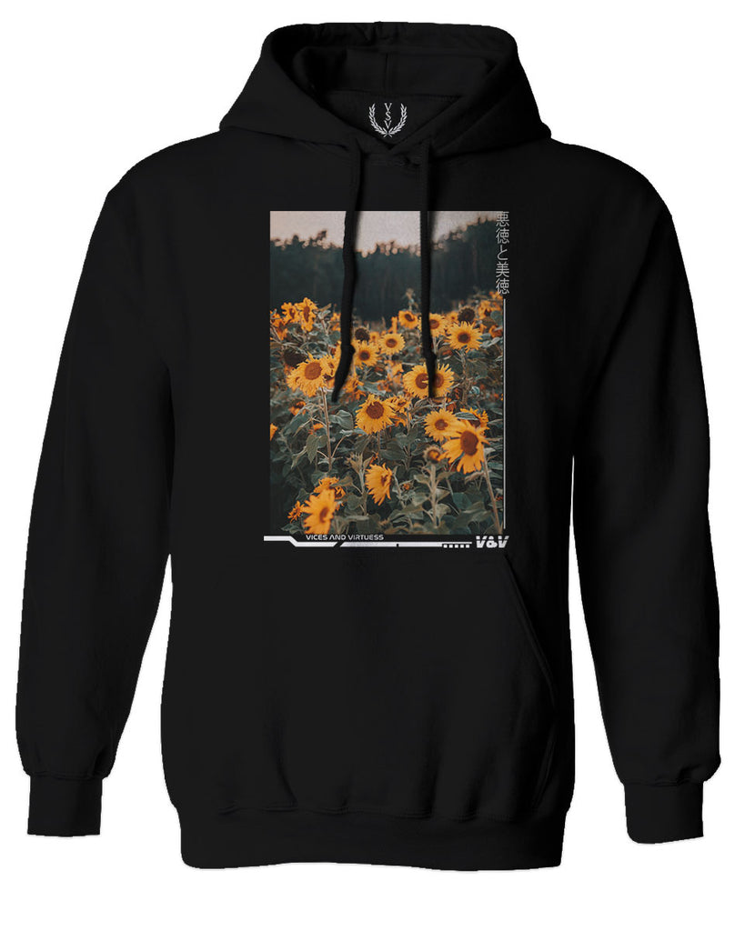 Aesthetic Cute Floral Sunflower Botanical Print Graphic Fashion Sweats VICES AND VIRTUES