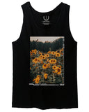 Aesthetic Cute Floral Sunflower Botanical Print Graphic Fashion men's Tank Top
