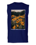 Aesthetic Cute Floral Sunflower Botanical Print Graphic Fashion men Muscle Tank Top sleeveless t shirt