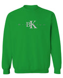 BK Brooklyn Street WEAR NYC New York Cool Fonts men's Crewneck Sweatshirt