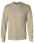 BK Brooklyn Street WEAR NYC New York Cool Fonts mens Long sleeve t shirt