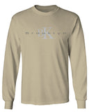BK Brooklyn Street WEAR NYC New York Cool Fonts mens Long sleeve t shirt