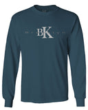 BK Brooklyn Street WEAR NYC New York Cool Fonts mens Long sleeve t shirt