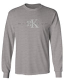 BK Brooklyn Street WEAR NYC New York Cool Fonts mens Long sleeve t shirt