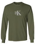 BK Brooklyn Street WEAR NYC New York Cool Fonts mens Long sleeve t shirt