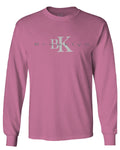 BK Brooklyn Street WEAR NYC New York Cool Fonts mens Long sleeve t shirt