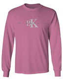 BK Brooklyn Street WEAR NYC New York Cool Fonts mens Long sleeve t shirt