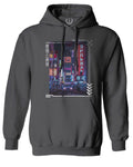 Aesthetic Japanese City Vaporwave Art Cyberpunk Retro Street wear Sweatshirt Hoodie