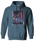Aesthetic Japanese City Vaporwave Art Cyberpunk Retro Street wear Sweatshirt Hoodie