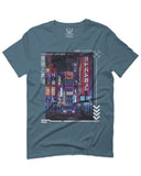 Aesthetic Japanese City Vaporwave Art Cyberpunk Retro Street wear For men T Shirt