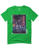 Aesthetic Japanese City Vaporwave Art Cyberpunk Retro Street wear For men T Shirt