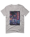 Aesthetic Japanese City Vaporwave Art Cyberpunk Retro Street wear For men T Shirt