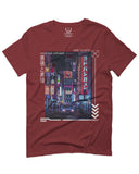 Aesthetic Japanese City Vaporwave Art Cyberpunk Retro Street wear For men T Shirt