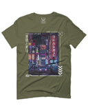 Aesthetic Japanese City Vaporwave Art Cyberpunk Retro Street wear For men T Shirt