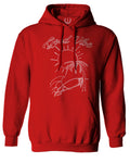 Good Vibe Summer Vintage Retro Beach surf Palm Tree Vacation Skeleton Sweatshirt Hoodie