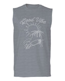 Good Vibe Summer Vintage Retro Beach surf Palm Tree Vacation Skeleton men Muscle Tank Top sleeveless t shirt