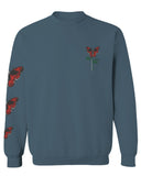 Graphic Cool Till Death Flower Skull Primitives Butterfly Vibes Floral men's Crewneck Sweatshirt