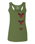 Graphic Cool Till Death Flower Skull Primitives Butterfly Vibes Floral  women's Tank Top sleeveless Racerback