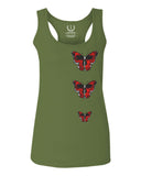 Graphic Cool Till Death Flower Skull Primitives Butterfly Vibes Floral  women's Tank Top sleeveless Racerback