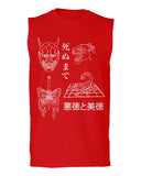 Demon Graphic Traditional Japanese Puma Scorpion Butterfly Tattoo men Muscle Tank Top sleeveless t shirt