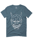 BIG Japanese Art White Demon Hannya Graphic Traditional Till Death Vibes Anime For men T Shirt