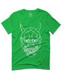 BIG Japanese Art White Demon Hannya Graphic Traditional Till Death Vibes Anime For men T Shirt