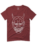 BIG Japanese Art White Demon Hannya Graphic Traditional Till Death Vibes Anime For men T Shirt