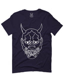 BIG Japanese Art White Demon Hannya Graphic Traditional Till Death Vibes Anime For men T Shirt