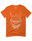 BIG Japanese Art White Demon Hannya Graphic Traditional Till Death Vibes Anime For men T Shirt