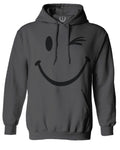 Cute Graphic Happy Funny Blink Smile Smiling face Positive Sweatshirt Hoodie