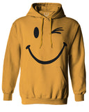 Cute Graphic Happy Funny Blink Smile Smiling face Positive Sweatshirt Hoodie