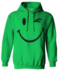 Cute Graphic Happy Funny Blink Smile Smiling face Positive Sweatshirt Hoodie